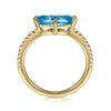 14K Yellow Gold Diamond and Blue Topaz Ring - LR52704Y45BT-Gabriel & Co.-Renee Taylor Gallery