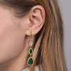 14K Yellow Gold Diamond and Malachite Rope Drop Earrings - EG15084Y45MA-Gabriel & Co.-Renee Taylor Gallery