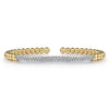 14K Yellow Gold DiamondPavé Bar Bujukan Split Bangle - BG4966-62Y45JJ-Gabriel & Co.-Renee Taylor Gallery