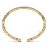 14K Yellow Gold DiamondPavé Bar Bujukan Split Bangle - BG4966-62Y45JJ-Gabriel & Co.-Renee Taylor Gallery