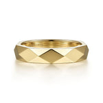 14K Yellow Gold Faceted Stackable Ring - LR51950Y4JJJ-Gabriel & Co.-Renee Taylor Gallery