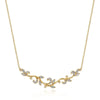 14K Yellow Gold Floral Branch Diamond Necklace - NK6201Y45JJ-Gabriel & Co.-Renee Taylor Gallery