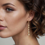 14K Yellow Gold Graduating Bujukan Beads Leverback Drop Earrings - EG15199Y4JJJ-Gabriel & Co.-Renee Taylor Gallery