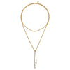 14K Yellow Gold Pearl Wrap Around And Tie Necklace - NK7527-42Y4JPL-Gabriel & Co.-Renee Taylor Gallery