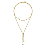 14K Yellow Gold Pearl Wrap Around And Tie Necklace - NK7527-42Y4JPL-Gabriel & Co.-Renee Taylor Gallery