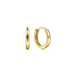 14K Yellow Gold Plain Huggie Earrings - EG14292Y4JJJ-Gabriel & Co.-Renee Taylor Gallery