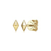 14K Yellow Gold Pyramid Stud Earrings - EG14003Y4JJJ-Gabriel & Co.-Renee Taylor Gallery