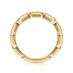 14K Yellow Gold Segmented Diamond Stackable Ring - LR51176Y45JJ-Gabriel & Co.-Renee Taylor Gallery