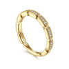 14K Yellow Gold Segmented Diamond Stackable Ring - LR51176Y45JJ-Gabriel & Co.-Renee Taylor Gallery