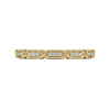 14K Yellow Gold Segmented Diamond Stackable Ring - LR51176Y45JJ-Gabriel & Co.-Renee Taylor Gallery