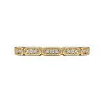 14K Yellow Gold Segmented Diamond Stackable Ring - LR51176Y45JJ-Gabriel & Co.-Renee Taylor Gallery