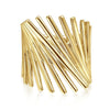 14K Yellow Gold Stacked Bar Cage Ring - LR51877Y4JJJ-Gabriel & Co.-Renee Taylor Gallery