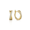 14K Yellow Gold Twisted 15mm Diamond Huggies - EG13328Y45JJ-Gabriel & Co.-Renee Taylor Gallery