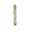 14K Yellow Gold Twisted Diamond Stackable Ring - LR50886Y45JJ-Gabriel & Co.-Renee Taylor Gallery