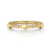 14K Yellow Plain Gold Bujukan Pyramid Classic Ladies Ring - LR52648Y4JJJ-Gabriel & Co.-Renee Taylor Gallery