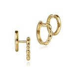 14K Yellow Plain Gold Bujukan Stuggies Earrings - EG15145Y4JJJ-Gabriel & Co.-Renee Taylor Gallery