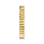 14K Yellow Plain Gold Diamond Cut Stackable Ring-Gabriel & Co.-Renee Taylor Gallery