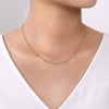 14K Yellow-White Gold Chain Necklace with Diamond Drops - NK6469M45JJ-Gabriel & Co.-Renee Taylor Gallery