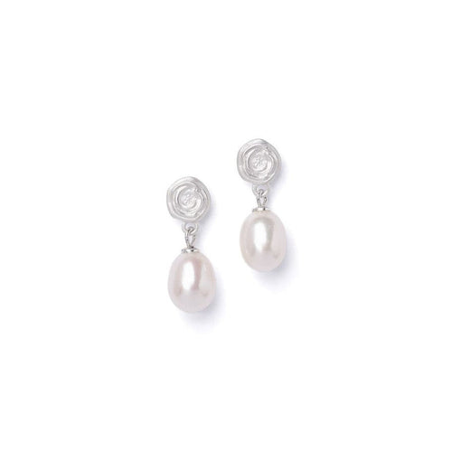 Rosalina Sterling Silver Fresh Water Pearl Earrings-Bernd Wolf-Renee Taylor Gallery