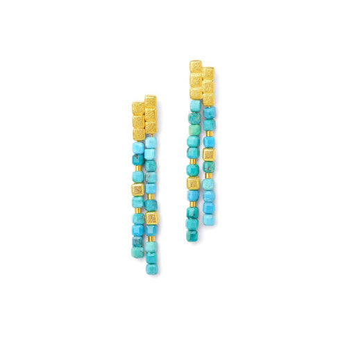 Cusenia Turquoise Earrings - 1520000256-Bernd Wolf-Renee Taylor Gallery