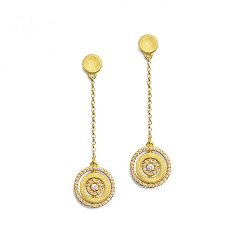 Pirouette Earrings Zirconia-Bernd Wolf-Renee Taylor Gallery