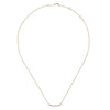 14K Rose Gold 18" Diamond Pavé Curved Bar Necklace - NK4273K45JJ-Gabriel & Co.-Renee Taylor Gallery