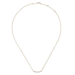 14K Rose Gold 18" Diamond Pavé Curved Bar Necklace - NK4273K45JJ-Gabriel & Co.-Renee Taylor Gallery