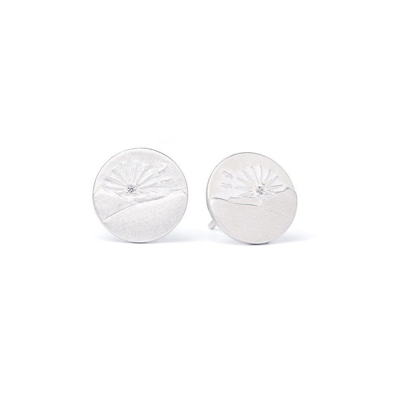 Bergsonne Sterling Silver Zirconia Stud Earrings-Bernd Wolf-Renee Taylor Gallery