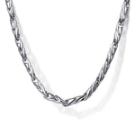 925 Sterling Silver Hollow Men's Link Chain Necklace - NKM6767-Gabriel & Co.-Renee Taylor Gallery