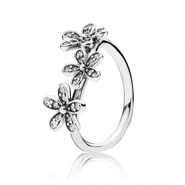 Dazzling Daisies Clear Cubic Zirconia Ring - 190933CZ-50-Pandora-Renee Taylor Gallery