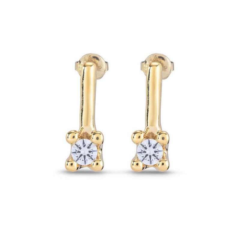 Divine 18K Gold Plated Earrings - PEN0952BLNORO0U-UNO de 50-Renee Taylor Gallery