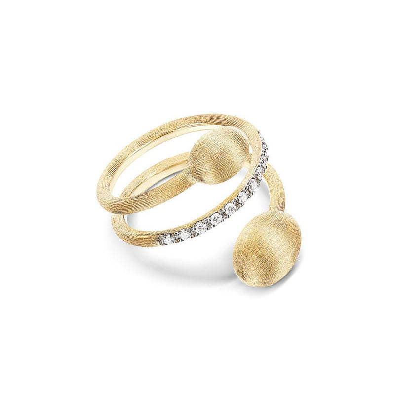 "ÉLITE" 18K Gold & Diamonds Spiral Ring AS4-583-Nanis-Renee Taylor Gallery