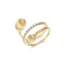 "ÉLITE" 18K Gold & Diamonds Spiral Ring AS4-583-Nanis-Renee Taylor Gallery