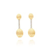 "Élite" Gold Boules Connected with a Diamonds Bar Earrings-Nanis-Renee Taylor Gallery