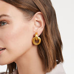 Cannes Doorknocker Clip-On Earrings-Julie Vos-Renee Taylor Gallery