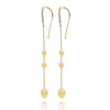 "SOFFIO" Gold & Diamonds Long Earrings - OS23-583-Nanis-Renee Taylor Gallery