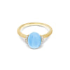 "Azure" Gold, Diamonds & Milky Aquamarine Ring - AS5-575-Nanis-Renee Taylor Gallery