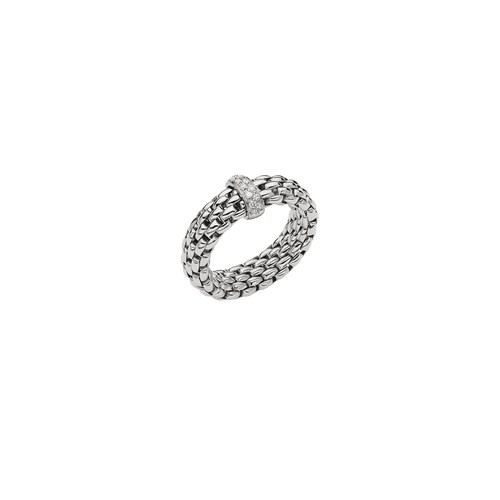 Flex'it VENDÔME 18K White Gold 6.5mm Ring with Diamonds-FOPE-Renee Taylor Gallery