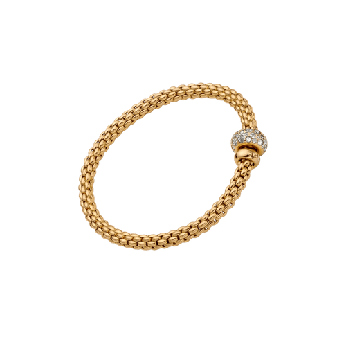 Flex'it SOLO 18K Yellow Gold 4.9mm Bracelet with Diamonds-FOPE-Renee Taylor Gallery