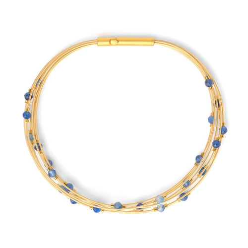 Planearmband Kyanite Gold Plated Sterling Silver Bracelet - 62520796-Bernd Wolf-Renee Taylor Gallery