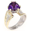 14K Gold & Crystalline Silver Trillion-Cut Amethyst Asymmetric Split Ring-Shelli Kahl-Renee Taylor Gallery