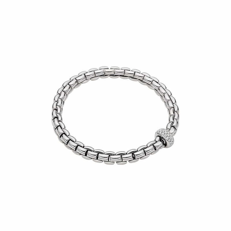 Flex'it EKA 18K White Gold 6.3mm Bracelet with Diamonds-FOPE-Renee Taylor Gallery