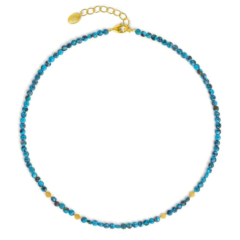 Discasi Necklace Turquoise GP/SS-Bernd Wolf-Renee Taylor Gallery