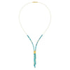 Yacuni Blue Turquoise Y-Necklace - 8561000256-Bernd Wolf-Renee Taylor Gallery