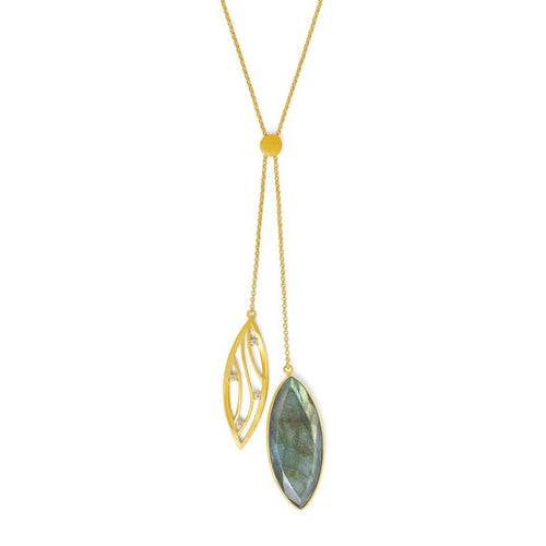 Selmas Labradorite Y-Necklace - 8562001616-Bernd Wolf-Renee Taylor Gallery