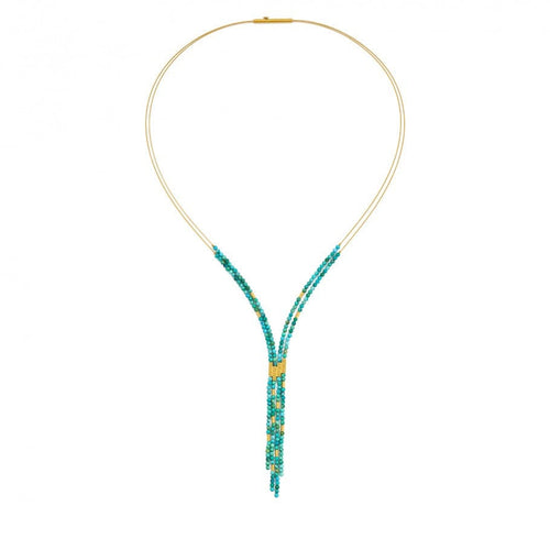 Yaneki Necklace Turquoise Gold-Bernd Wolf-Renee Taylor Gallery