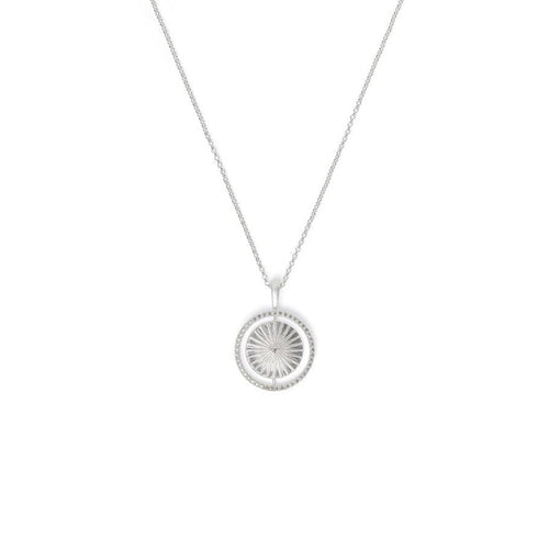 Sun Sterling Silver Zirconia Necklace -8612002154-V50-Bernd Wolf-Renee Taylor Gallery