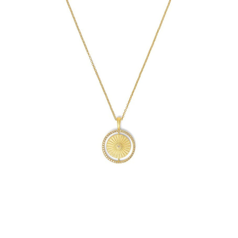 Sun Moon Zirconia Necklace - 8612002156-Bernd Wolf-Renee Taylor Gallery