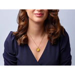 Sun 24K Gold Plated Zirconia Necklace - 8613004156-Bernd Wolf-Renee Taylor Gallery