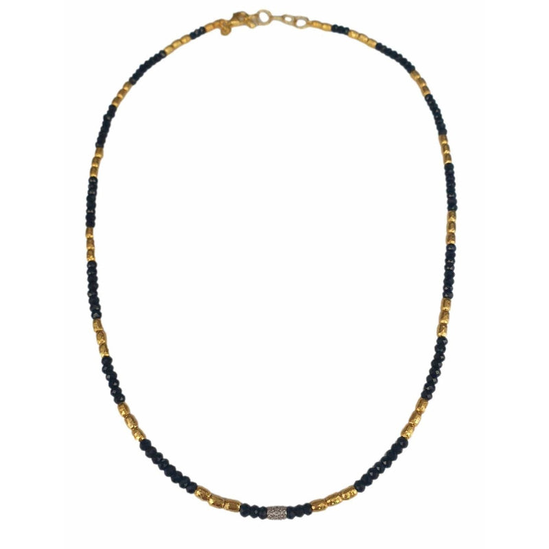 Marika 14K Gold, Black Tourmaline & Diamond Necklace - M9216-Marika-Renee Taylor Gallery